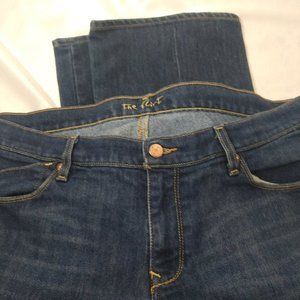 The Flirt Medium Wash Denim Jean Pant Sz 16 Short